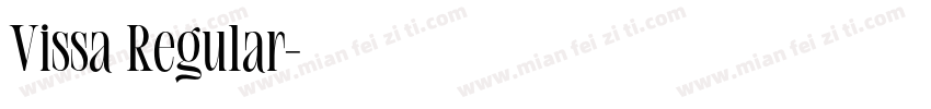 Vissa Regular字体转换